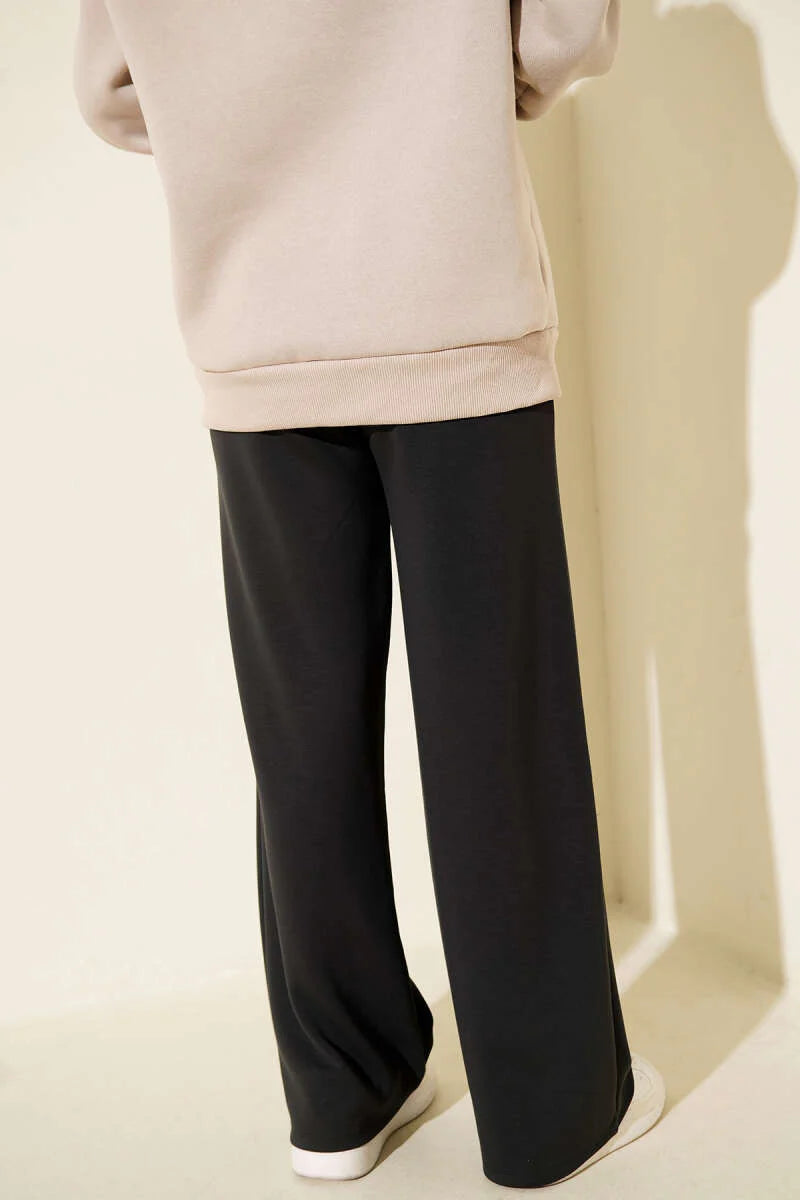 Wide-Leg-Schlauch mit breitem, elastischem Bund