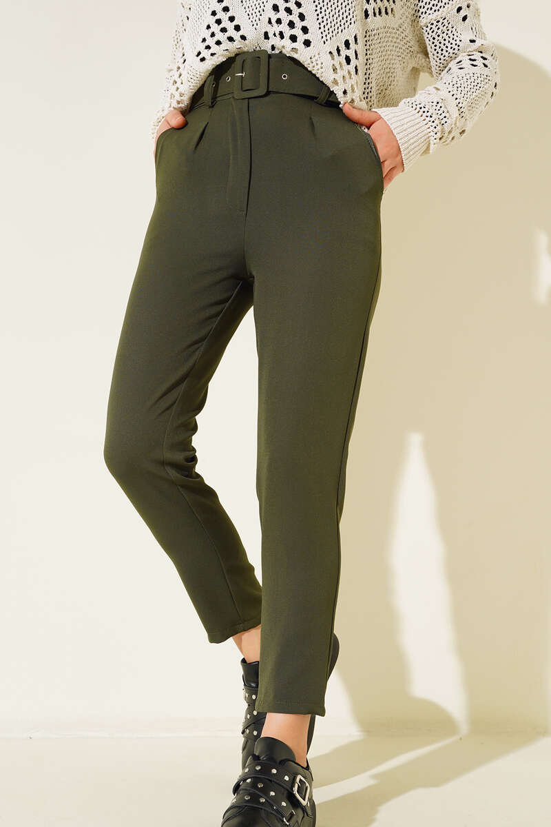 Stoffhose mit Gürtelschlaufen