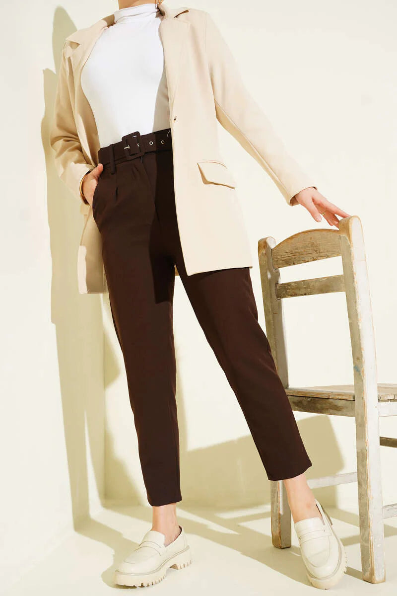 Stoffhose mit Gürtelschlaufen