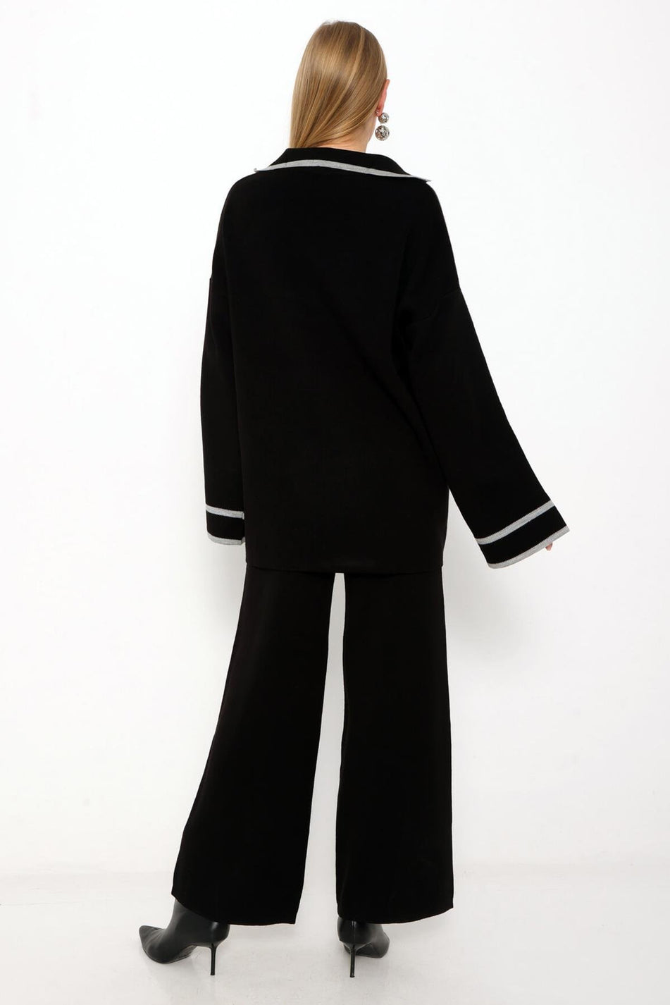 Polo Collar Trouser Set